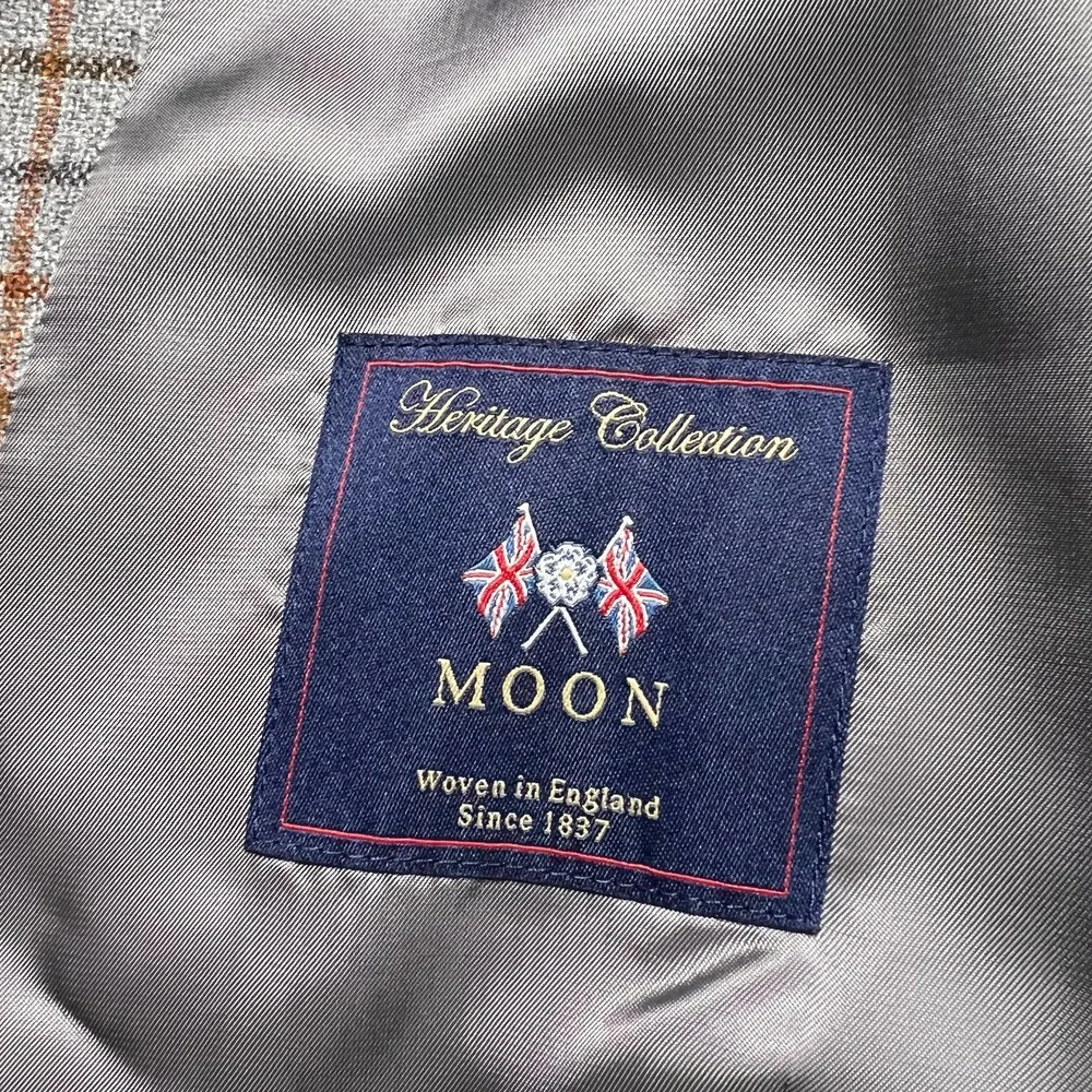 NWOT Brooks Brothers Madison Wool Windowpane Vest Lined Gray Brown Mens Size 48R - Picture 7 of 9